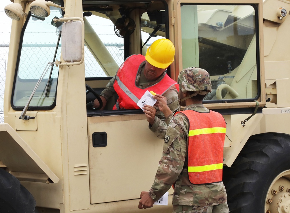 Army Reserve Soldiers conduct operations at Port of Long Beach