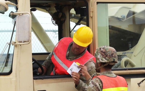 Army Reserve Soldiers conduct operations at Port of Long Beach