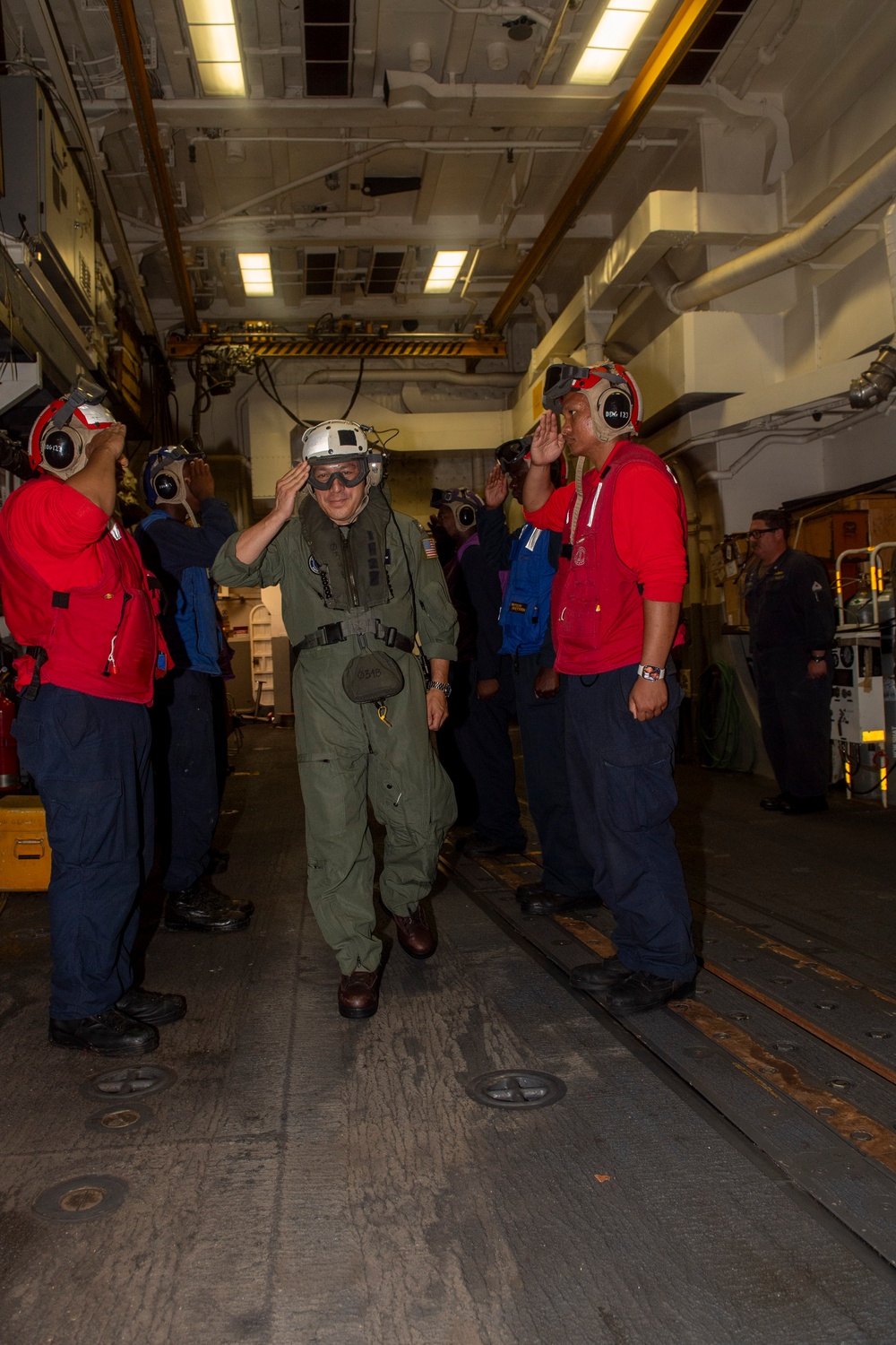Admiral Visits Sailors