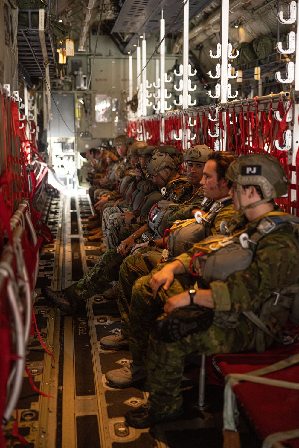 U.S. Marines and Airmen Rehearse a Parachute Operations with Japan Ground Self-Defense Force