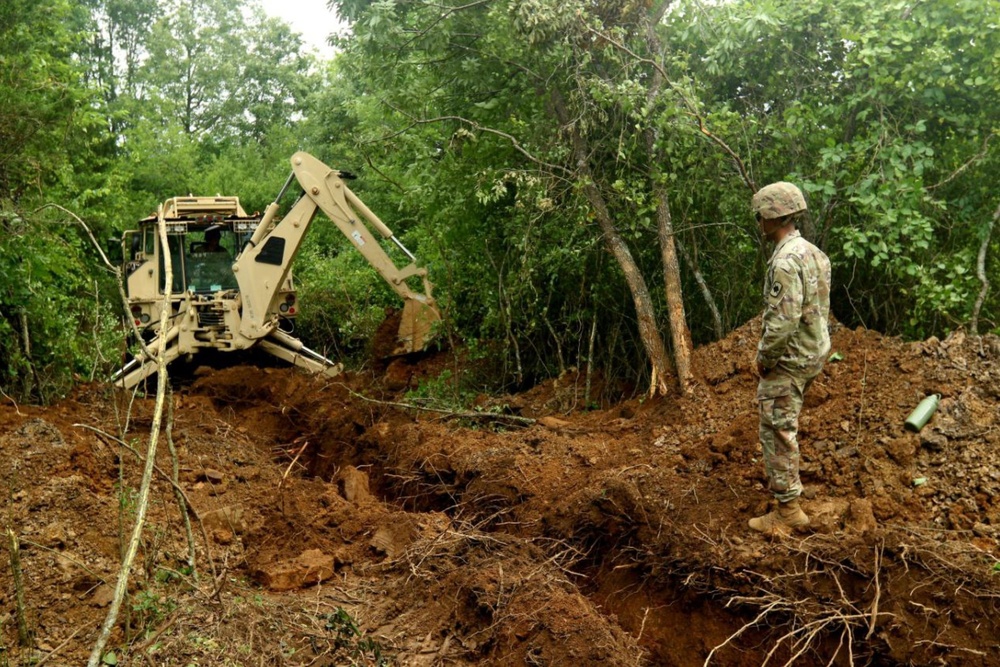 239th Brigade Engineer Battalion Excavation Operations