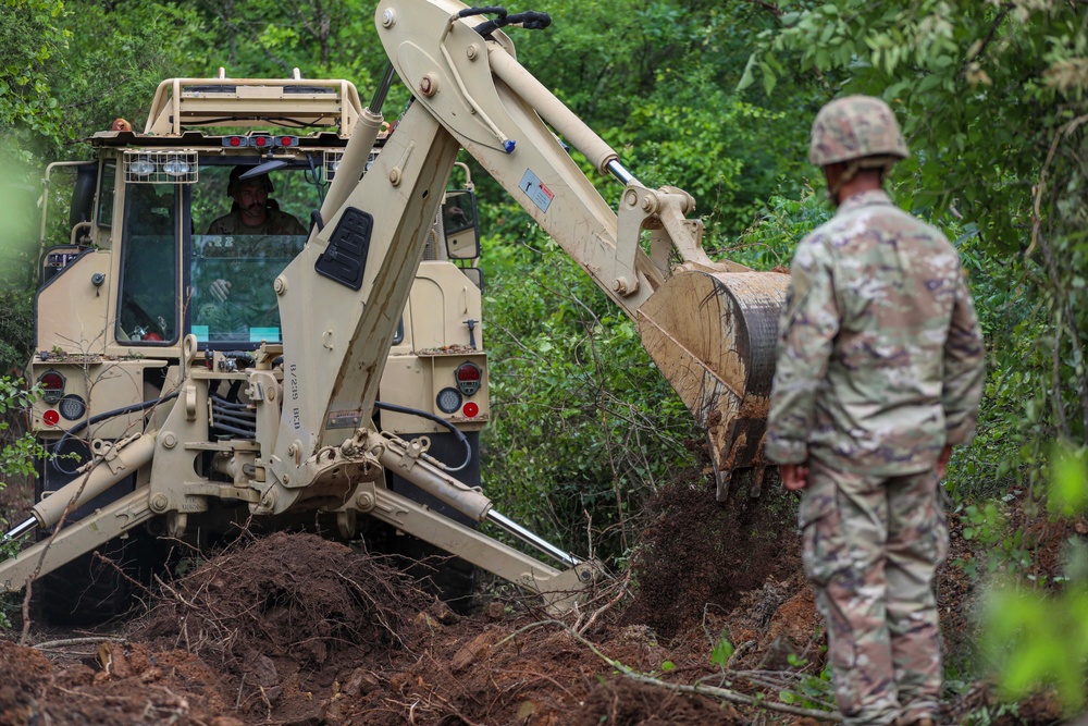 239th Brigade Engineer Battalion Excavation Operations