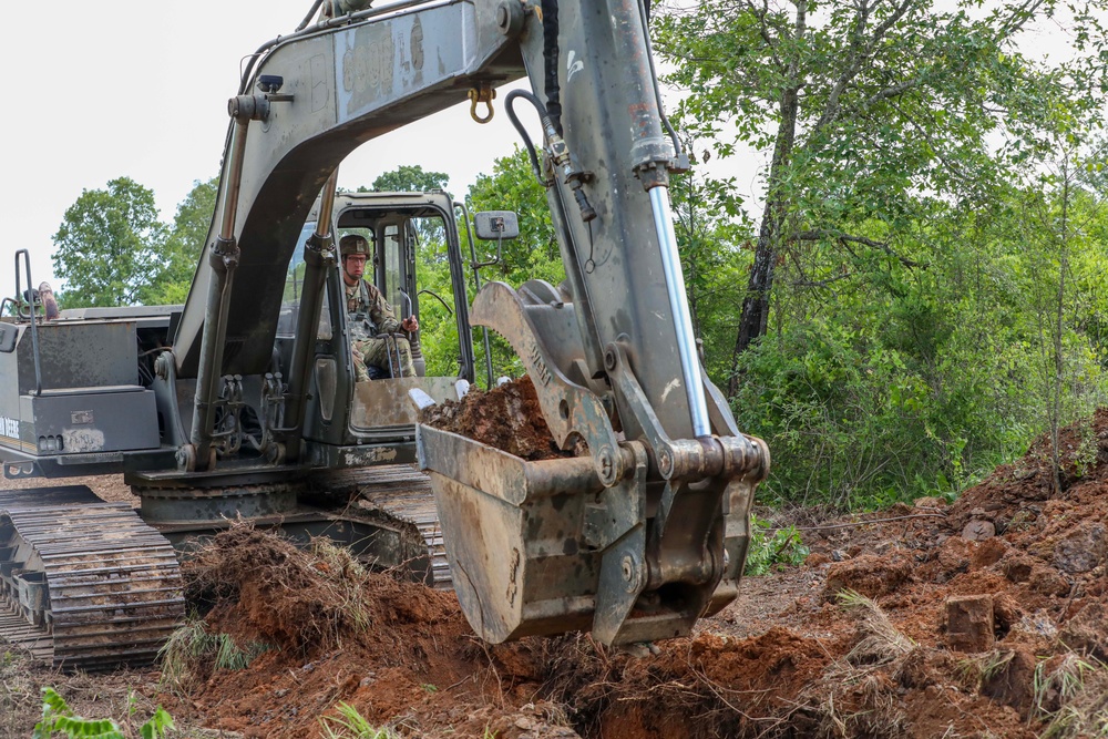 239th Brigade Engineer Battalion Excavation Operations