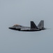 F-22 Raptors assigned to JBER conduct aerial maneuvers during exercise Tropic Tundra