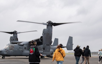 353 SOW showcases CV-22 Osprey to AFSOC spouses