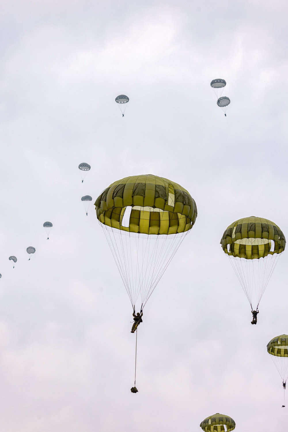 U.S. Marines and Airmen Rehearse a Parachute Operations with Japan Ground Self-Defense Force