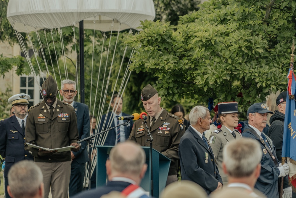 Screaming Eagles Support Cabbage Patch and Signal Monument Ceremonies During D-Day 81
