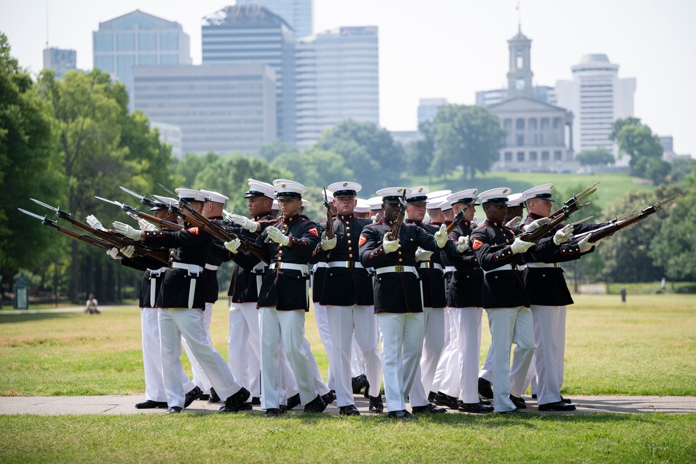 Marine Week Nashville; Cake cutting at Bicentennial Park