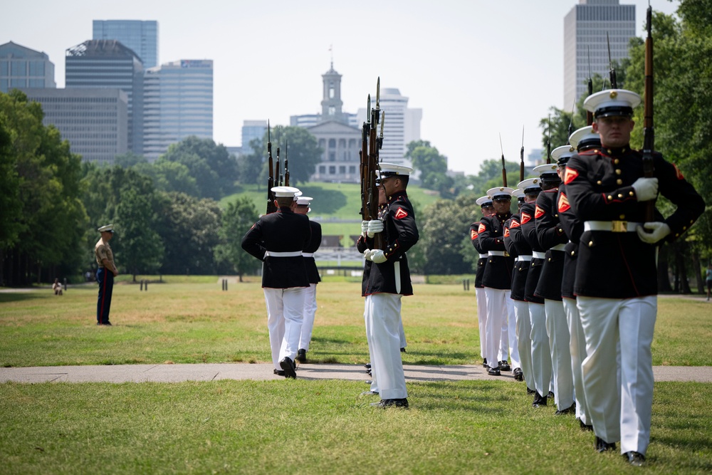 Marine Week Nashville; Cake cutting at Bicentennial Park