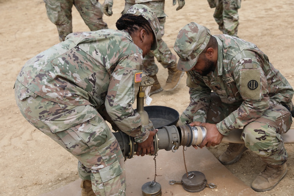 233rd QM CO establish Fuel System Supply Point (FSSP) at QLLEX