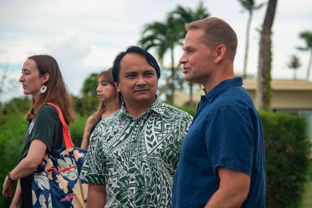 Joint Task Force - Micronesia commander hosts social event at Nimitz House for the Federated States of Micronesia Joint Committee Meeting
