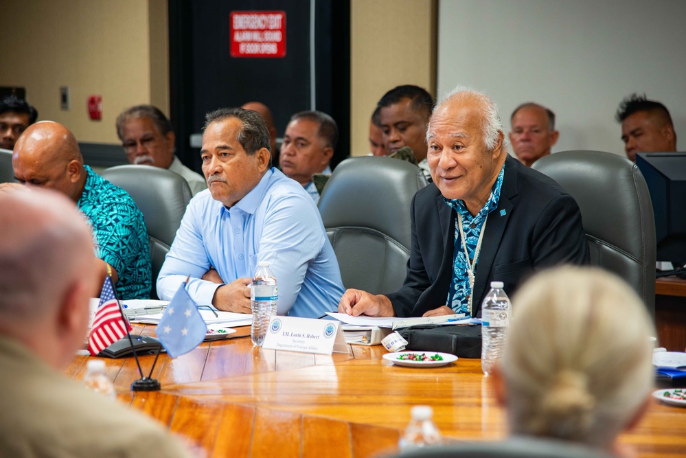 Federated States of Micronesia Joint Committee Meeting is held in Guam at Joint Region Marianas headquarters