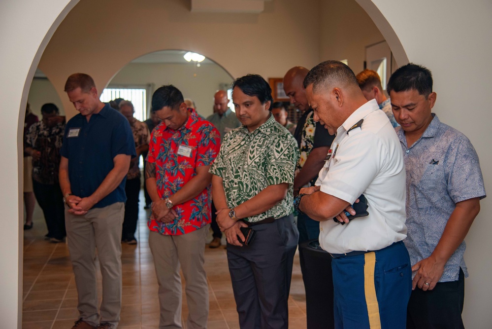 Joint Task Force - Micronesia commander hosts social event at Nimitz House for the Federated States of Micronesia Joint Committee Meeting