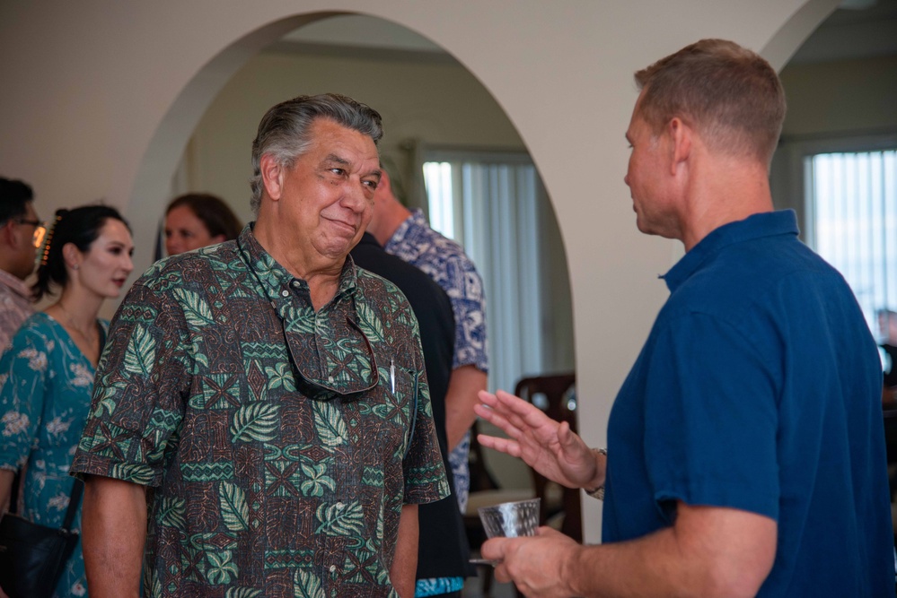 Joint Task Force - Micronesia commander hosts social event at Nimitz House for the Federated States of Micronesia Joint Committee Meeting