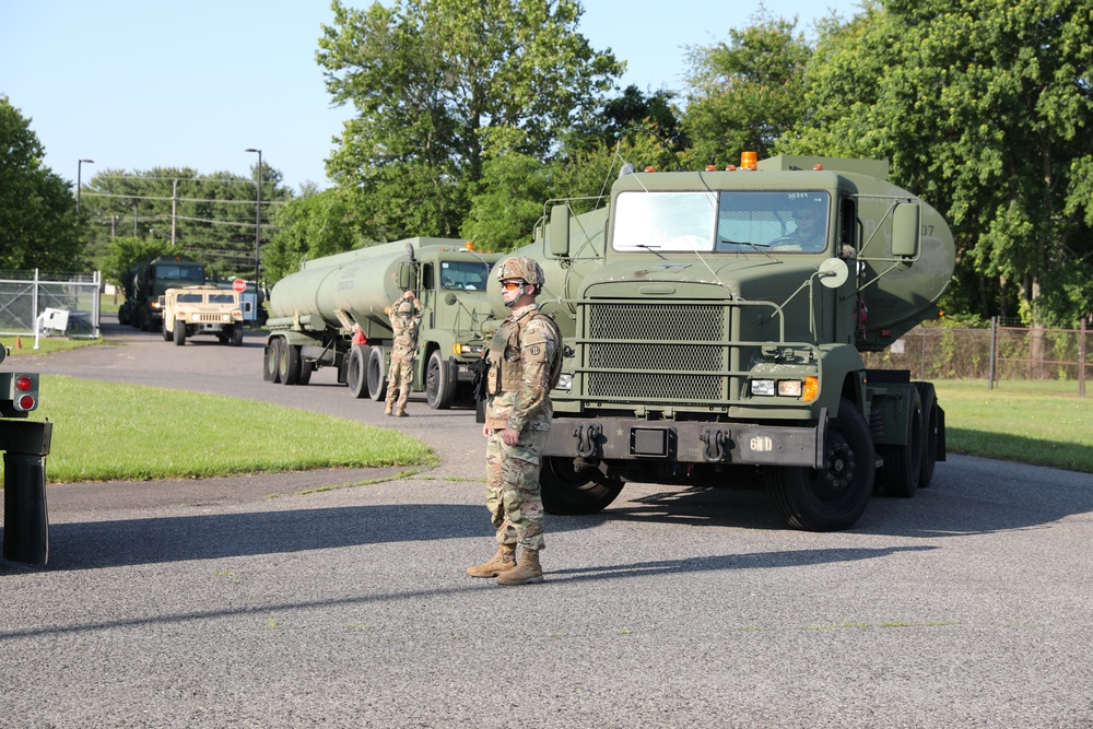 223rd Transportation Company Soldiers transport fuel at QLLEX