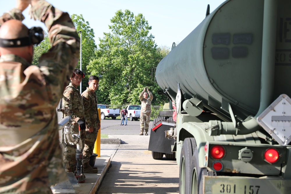 223rd Transportation Company Soldiers transport fuel at QLLEX