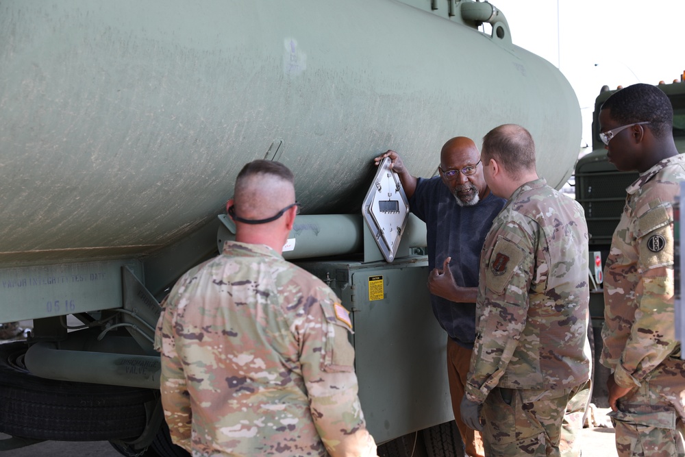 223rd Transportation Company Soldiers transport fuel at QLLEX
