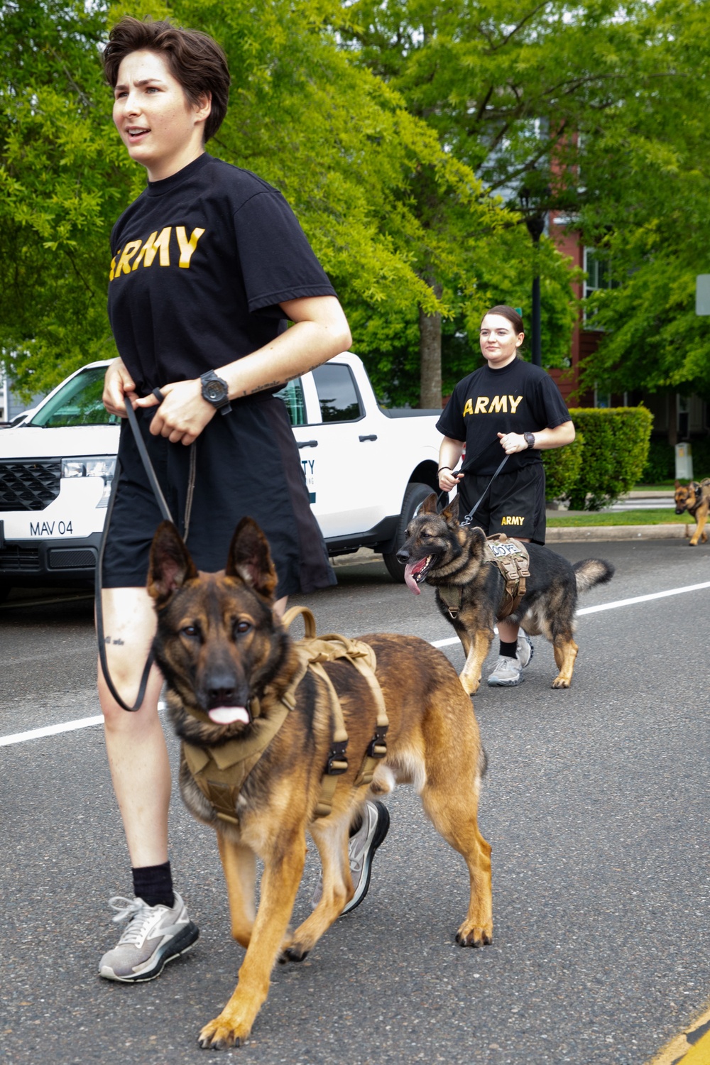 504th Military Police Battalion Leads Torch Run to Support Special Olympics