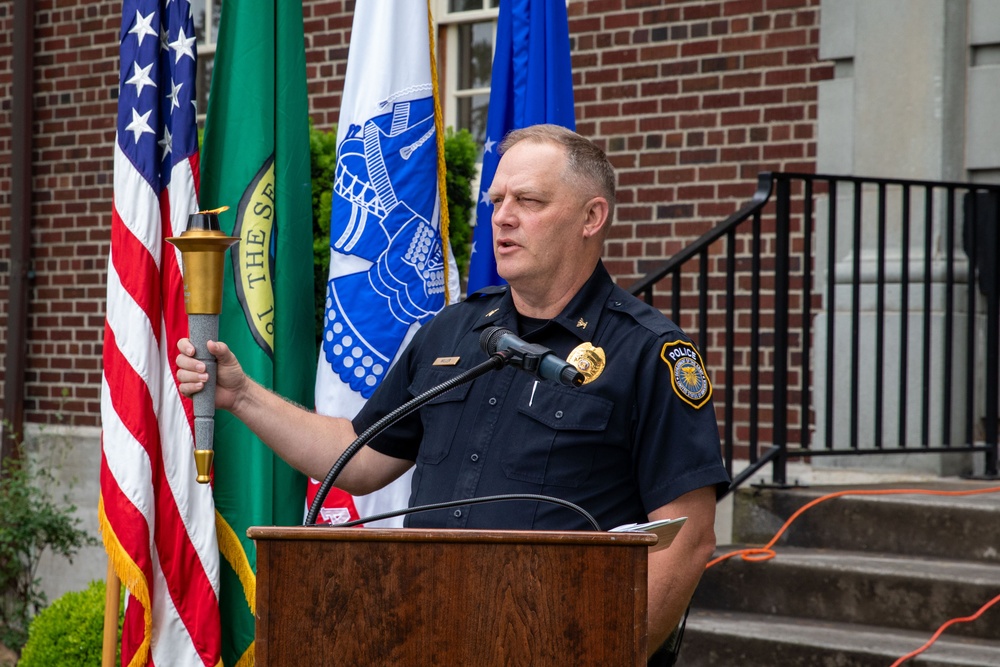 504th Military Police Battalion Leads Torch Run to Support Special Olympics