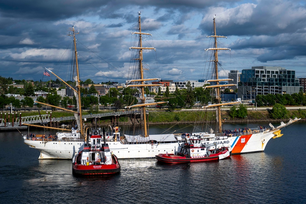 USCG Cutter Eagle (WIX 327) arrives for Portland Fleet Week