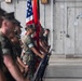 Col. Brett Allison relinquishes post to Col. Lee Hemming during MAG-36 change of command ceremony
