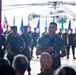 Col. Brett Allison relinquishes post to Col. Lee Hemming during MAG-36 change of command ceremony