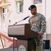 Outgoing 838th Transportation BN Commander Addresses Audience During Change of Command Ceremony