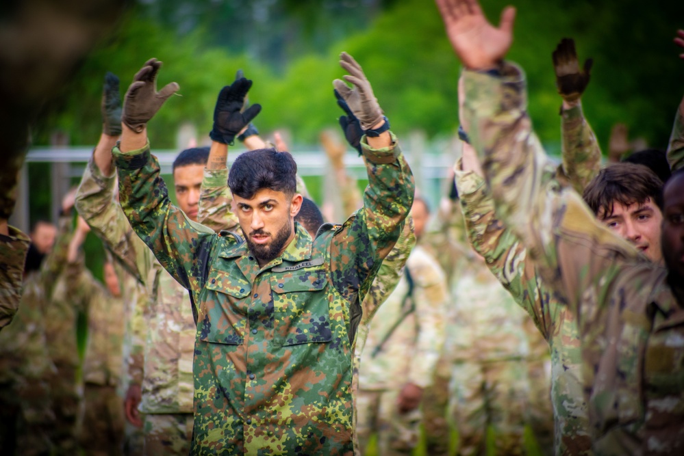 U.S. and Germany Soldiers train at 7th ATC NCOA