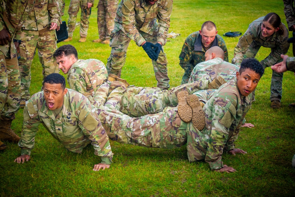 U.S. and Germany Soldiers train at 7th ATC NCOA