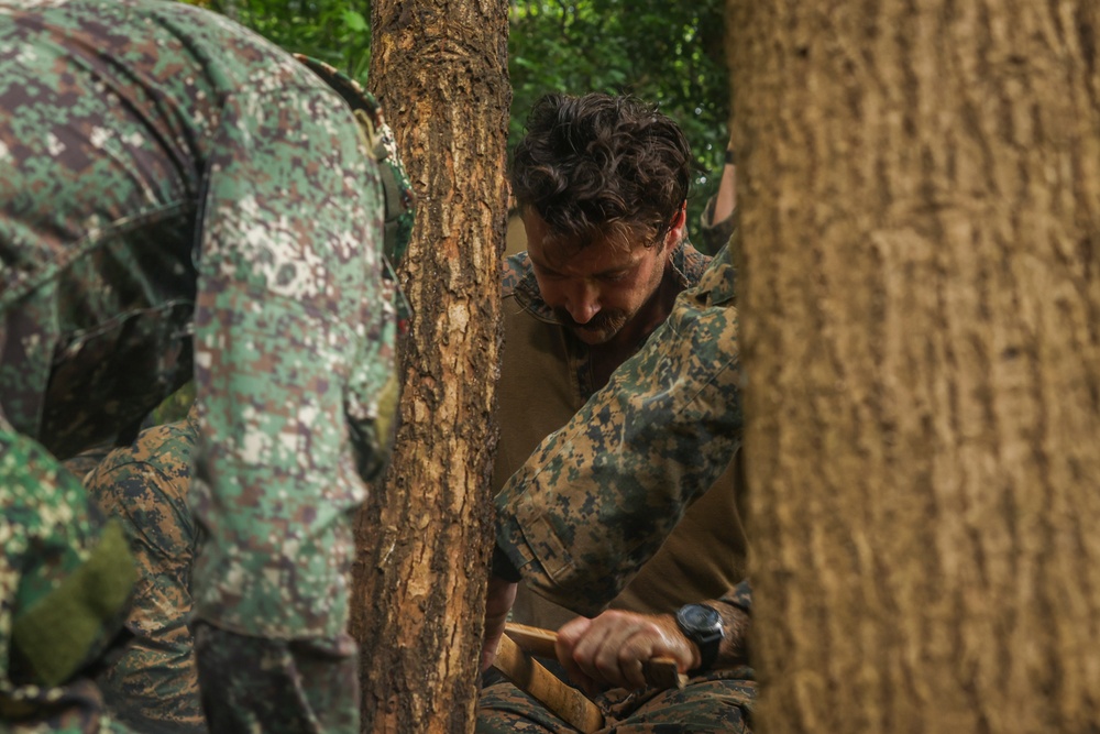KAMANDAG 9: 1st Reconnaissance Battalion conducts jungle survival training with allies and partners
