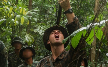 KAMANDAG 9: 1st Reconnaissance Battalion conducts jungle survival training with allies and partners
