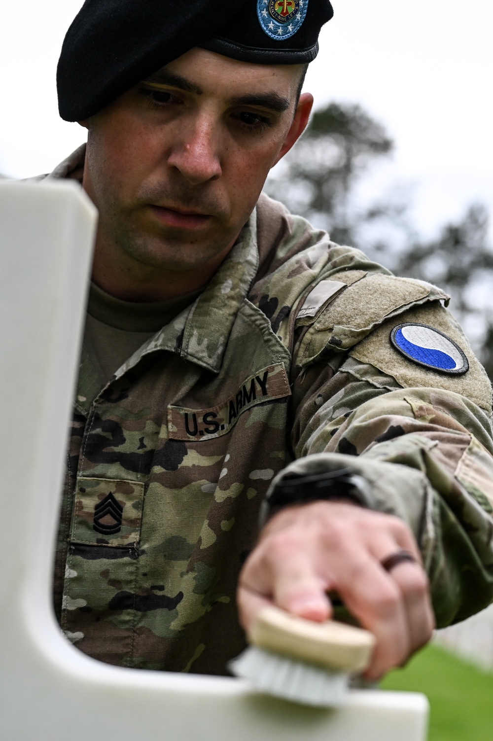 29th ID Soldiers honor fallen at Normandy American Cemetery