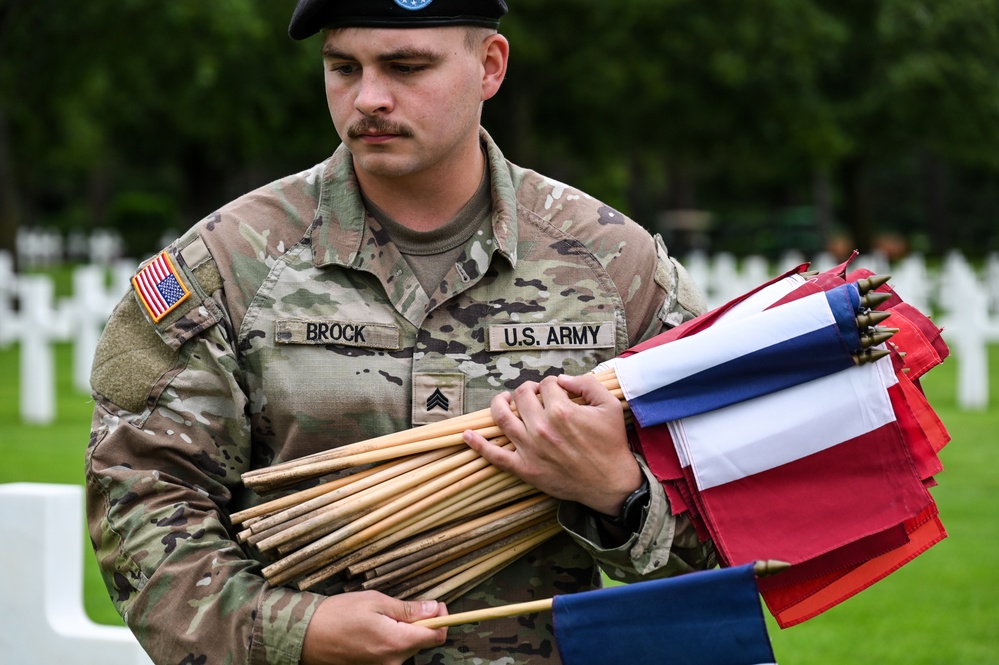 29th ID Soldiers honor fallen at Normandy American Cemetery