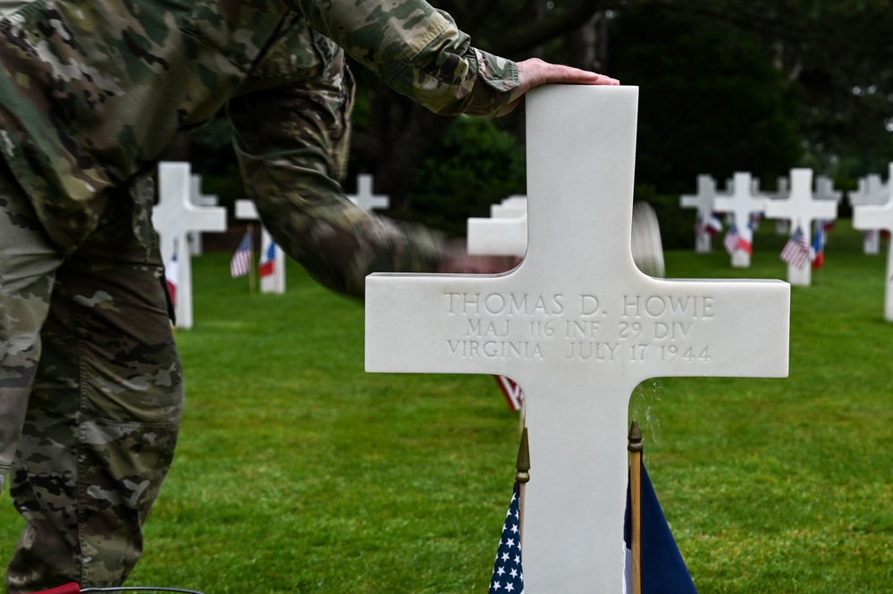 29th ID Soldiers honor fallen at Normandy American Cemetery