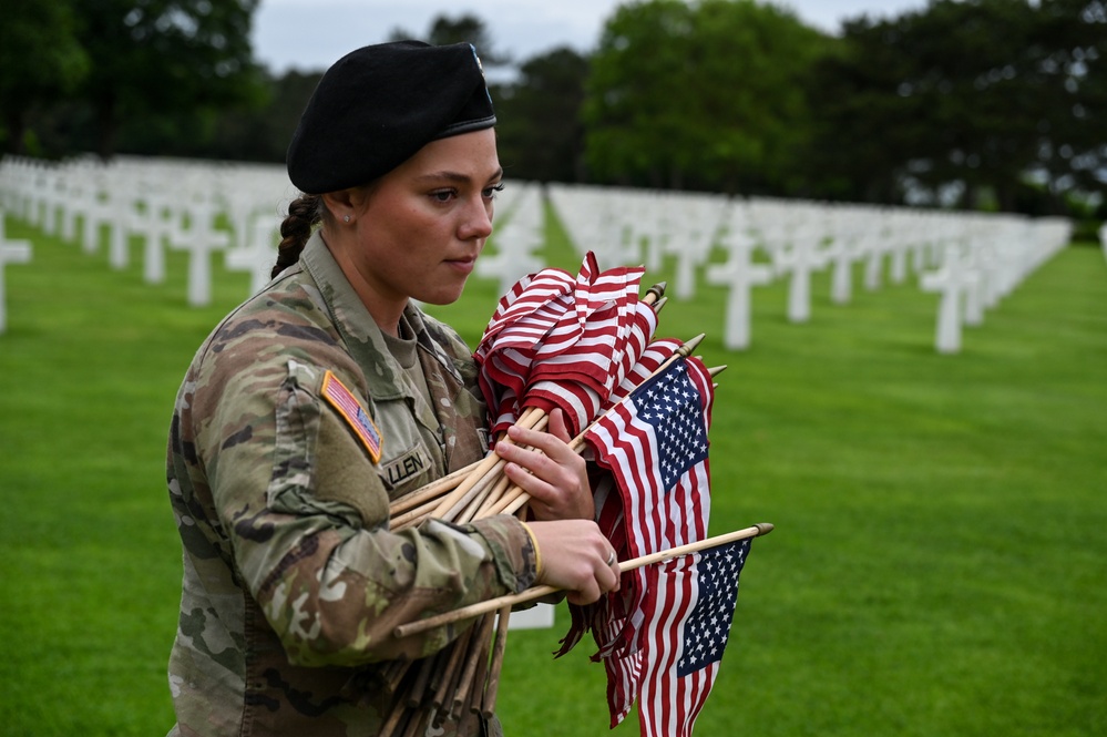 29th ID Soldiers honor fallen at Normandy American Cemetery