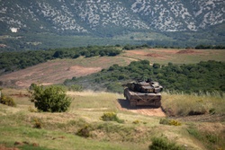 Distinguished visitor demonstration near Petrochori, Greece during Immediate Response 25 [Image 1 of 4]