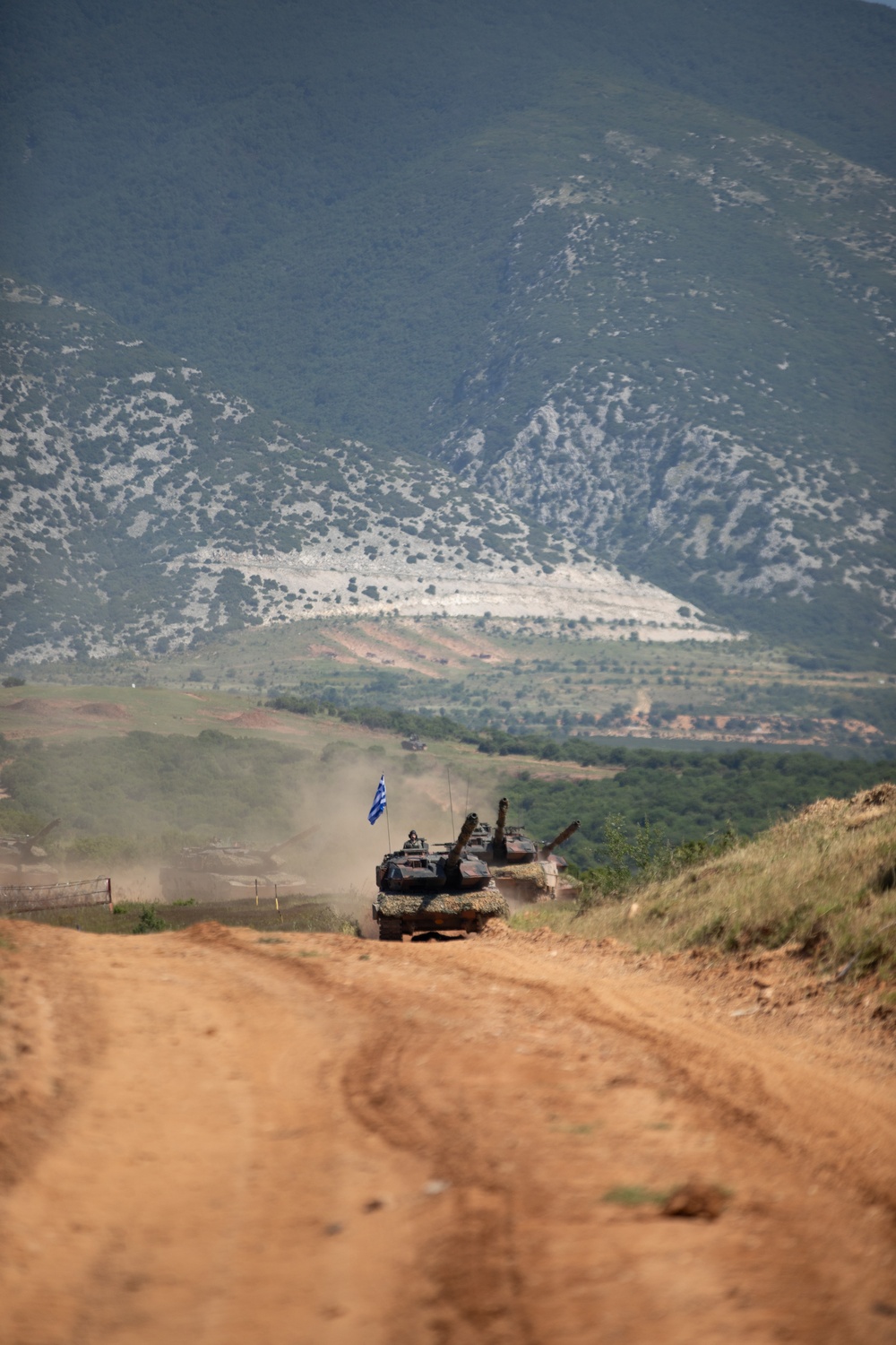 Distinguished visitor demonstration near Petrochori, Greece during Immediate Response 25