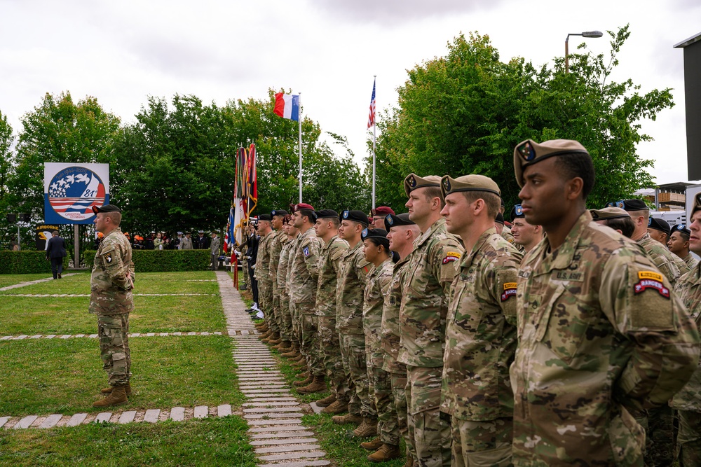 U.S. Army Paratroopers Honor WWII Legacy During Cabbage Patch Ceremony in Carentan