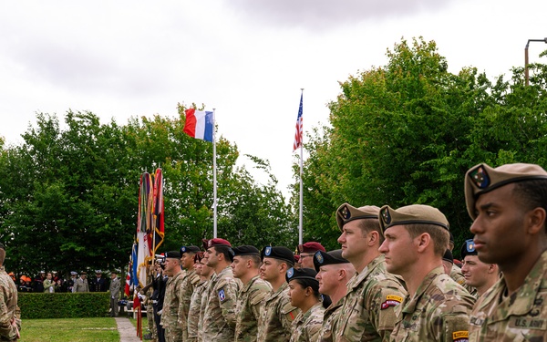 U.S. Army Paratroopers Honor WWII Legacy During Cabbage Patch Ceremony in Carentan