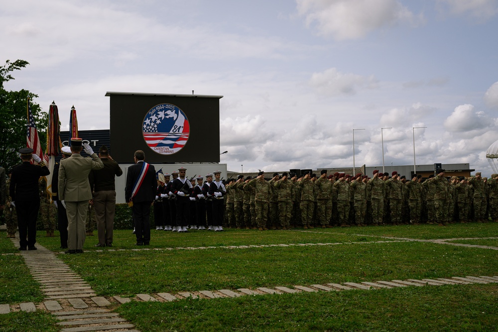 U.S. Army Paratroopers Honor WWII Legacy During Cabbage Patch Ceremony in Carentan