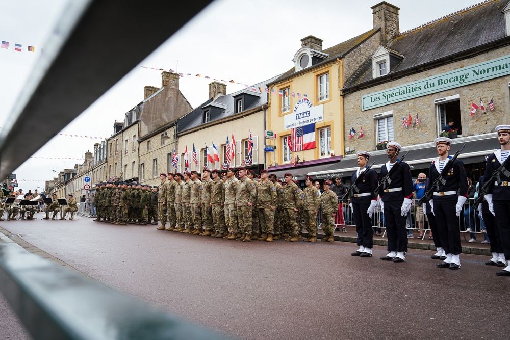 173rd Airborne Paratroopers Honor WWII Heroes at Signal Monument in Sainte-Mère-Église During D-Day 81 Commemoration