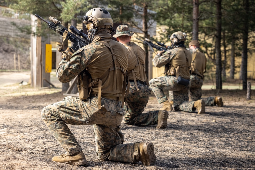 U.S. Recon Marines train with NATO allies