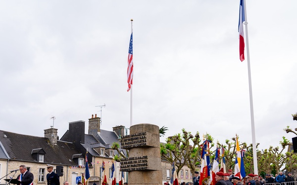 173rd Airborne Paratroopers Honor WWII Heroes at Signal Monument in Sainte-Mère-Église During D-Day 81 Commemoration