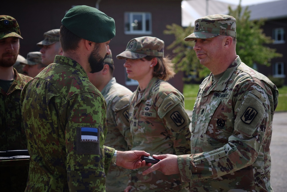 US Task Force Voit and Allies Receives NATO Kaitsel Medal for Service in Estonia