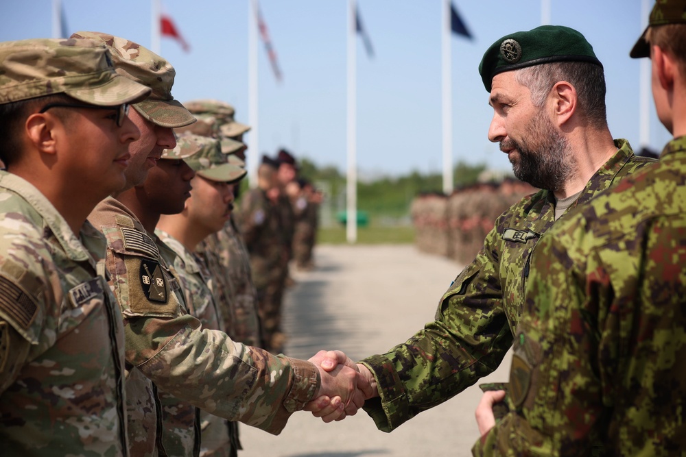 US Task Force Voit and Allies Receives NATO Kaitsel Medal for Service in Estonia