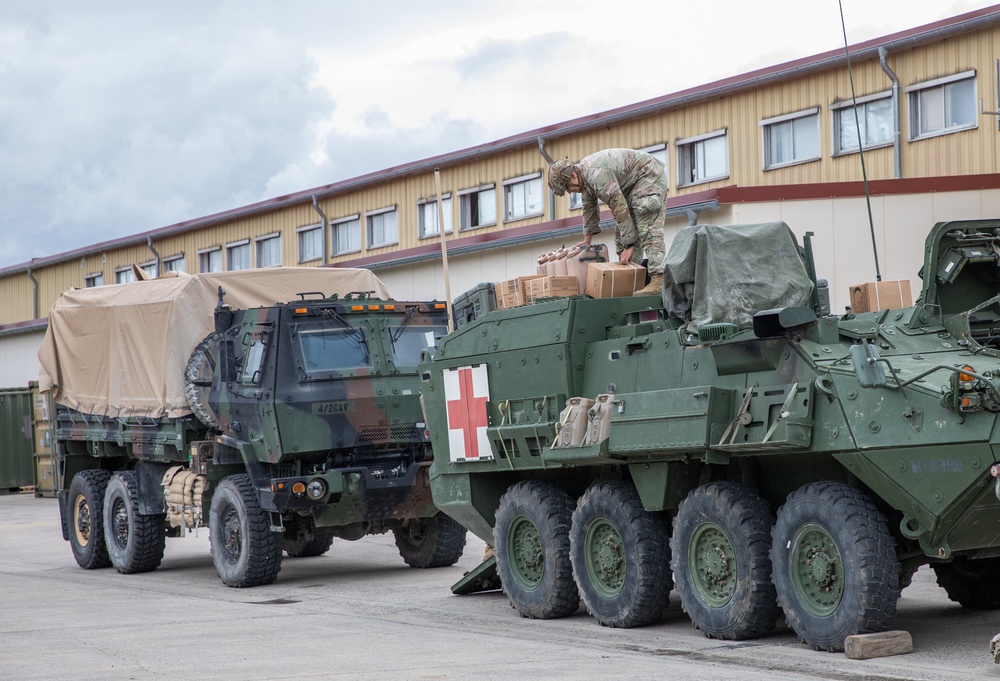 2CR Soldiers conduct PMCS to ensure readiness for Saber Guardian 25