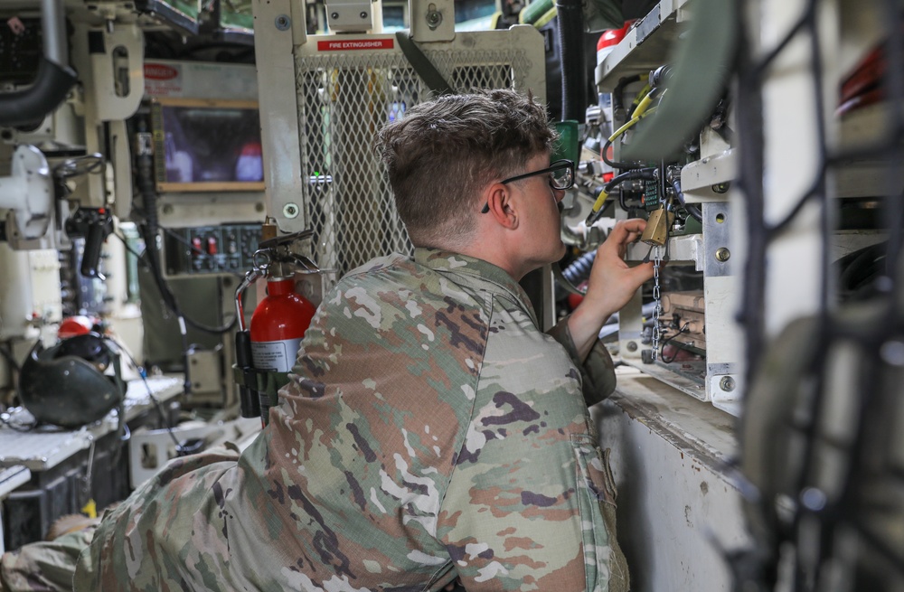 2CR Soldiers conduct PMCS to ensure readiness for Saber Guardian 25