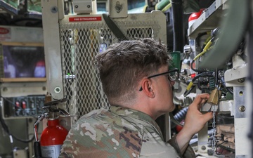 2CR Soldiers conduct PMCS to ensure readiness for Saber Guardian 25