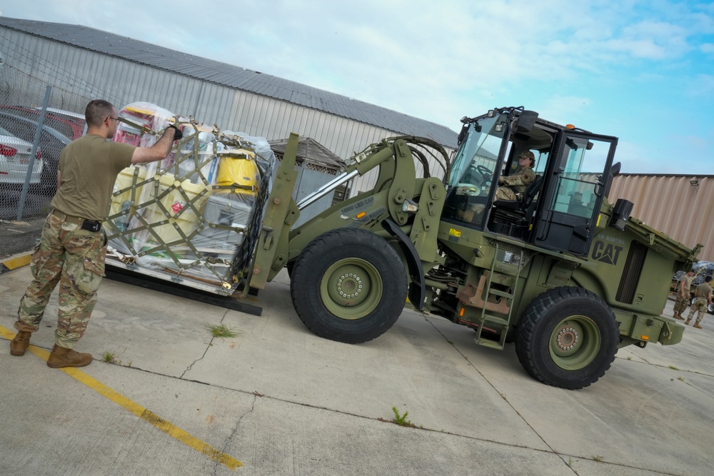 461st Air Combat Wing Combat Readiness Exercise material movement