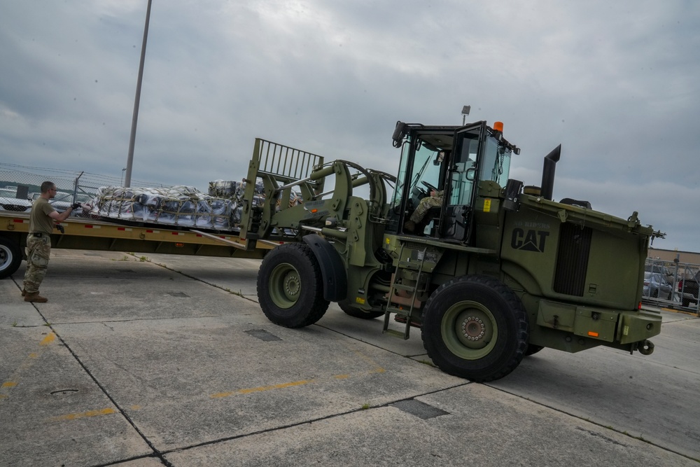 461st Air Combat Wing Combat Readiness Exercise material movement